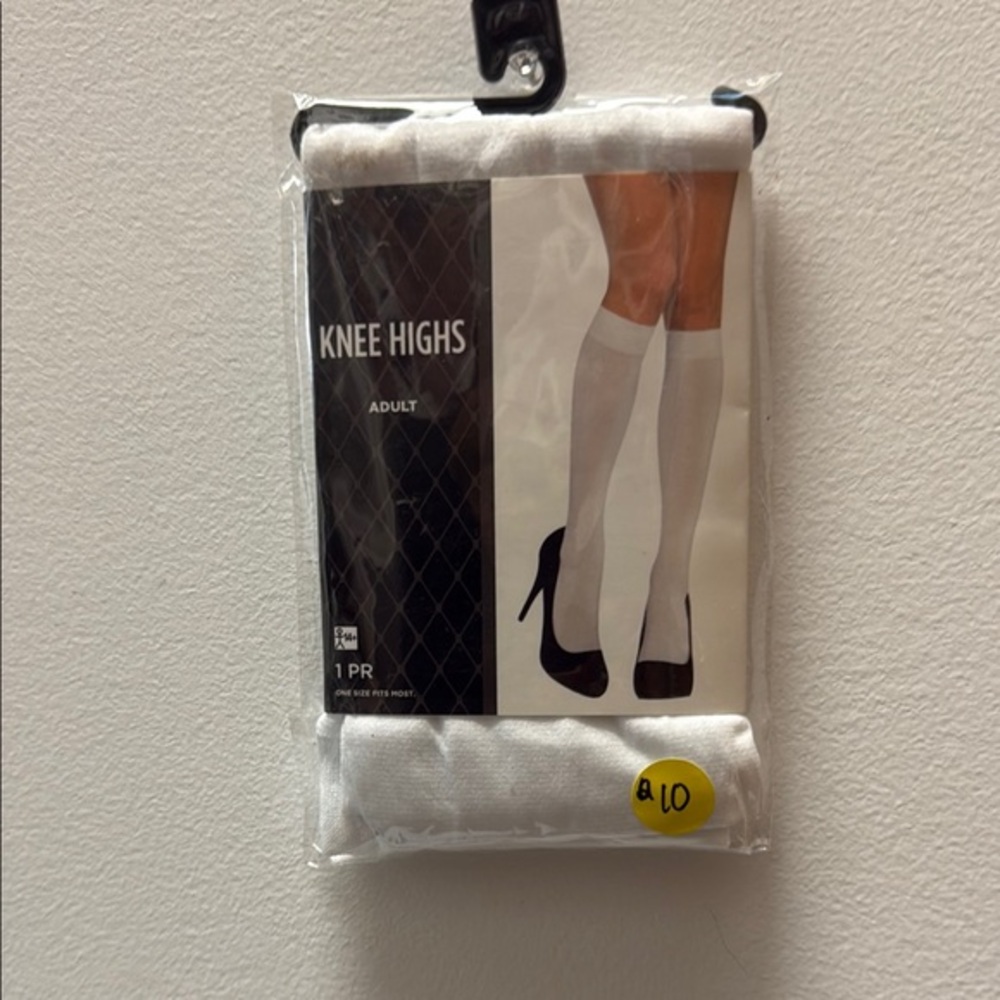 White Knee High Socks halloween costume accessory
